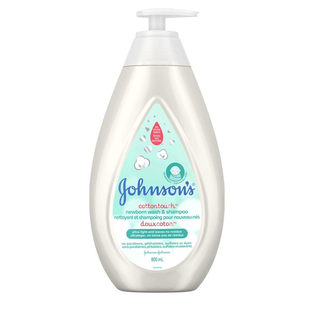 Johnson's Baby newborn bath wash and shampoo, cotton touch body